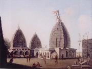 unknow artist A Group of Temples at Deogarh,Santal Parganas Bihar oil painting picture wholesale
